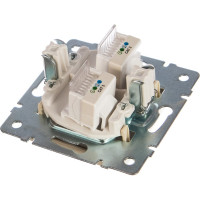 Двойная телефонная розетка LEZARD RAIN евро крем 703-0388-138