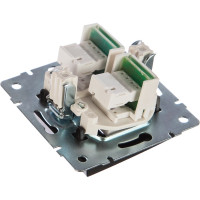 Двойная телефонная розетка LEZARD RAIN евро цв. черный графит матовый 703-4188-138