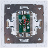 Телевизионная розетка LEZARD RAIN проходная белый 703-0202-129