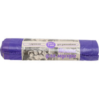Мешки для мусора с тесьмой фиолетовые VITALUX NEW (5 шт; 200 л; 85х110 см; 40 мкм; ПВД) Концепция Быта 3521