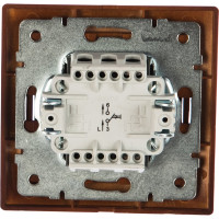 Кнопка звонка Lezard MIRA махагон 701-0505-103