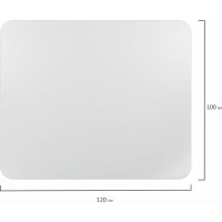 Защитный коврик BRABIX для напольных покрытий, полипропилен, 100х120см, матовый 606623