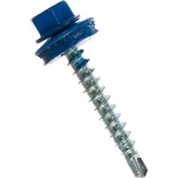 Кровельный саморез Госкреп 4.8х35 мм, RAL 5005, ярко-синие, 60 шт., пластиковый контейнер, 280 мл 2-0017410