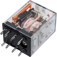 Промежуточное реле DEKraft 2-контактное, с led инд. и test функ. 5а 24в ac пр-102 23855DEK