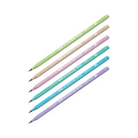 Карандаш чернографитовый Berlingo flexy pastel hb, 12 шт в упаковке, с ластиком, трехгранный, заточен., пластиковый, пвх-бокс BP01014