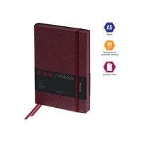 Записная книжка Berlingo Western А5, 80 л, кожзам, с резинкой, коричневый NB0_85503