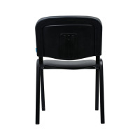 Стул Helmi hl-f01 изо, каркас черный, обивка кожзам черный 330634