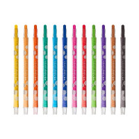 Восковые карандаши Faber-Castell 12 цветов, выкручивающийся стержень, картонная упаковка, европодвес 120003