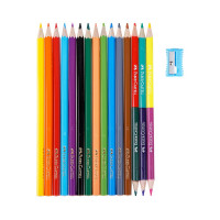 Цветные карандаши Faber-Castell замок, 12 цветов, шестигранные, заточенные, 6 цветов, точилка, картонная коробка, европодвес 110312
