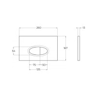 Кнопка смыва BelBagno BB052BL