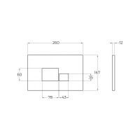 Кнопка смыва BelBagno BB070CR.MAT