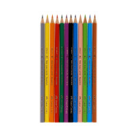 Цветные карандаши Faber-Castell замок, 12 цветов, шестигранные, заточенные, картон, европодвес 120112