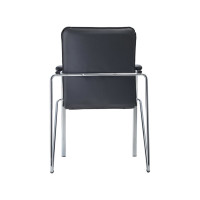 Стул Helmi hl-f04 самба м, каркас металл хром, экокожа, черный box2 344607