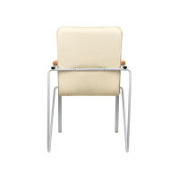 Стул Helmi hl-f03 самба, каркас металл алюминий, экокожа, бежевый, бук box2 344614