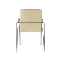 Стул Helmi hl-f04 самба м, каркас металл хром, экокожа, бежевый box2 344606