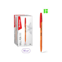 Набор ручек шариковых Berlingo tribase orange, 50 шт, красная, 0,7 мм CBp_70913