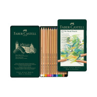 Пастельные карандаши Faber-Castell pitt pastel, 12 цветов, металлическая коробка 112112