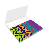 Флажки-закладки Berlingo ultra sticky zigzag 18x70 мм, бумажные, в книжке, с дизайном, 25 листов, 4 блока LSz_41132