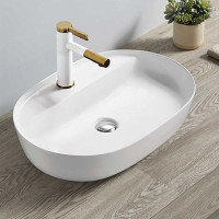 Керамическая раковина VINCEA 600x400x135, накладная, цвет белый VBS-122