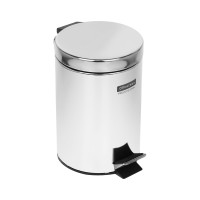 Ведро-контейнер для мусора, урна OfficeClean professional, 3л, нержавеющая сталь, хром 329045