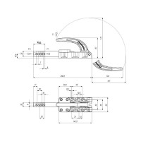 Плунжерный зажим KUKAMET с кронштейном до 66 кг 534-5