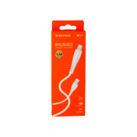 Usb кабель Borofone bx37 wieldy lightning 8-pin, 1м, 2.4a, pvc, белый 0L-00049904