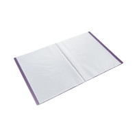 Файловая папка Attache Metallics 40 файлов, А4, 800 мкм, этикетка, сиреневый 1688144