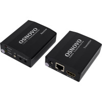 Комплект для передачи HDMI OSNOVO TA-HiP+RA-HiP ИК управления и питания по кабелю витой пары (HDBaseT). sct1466