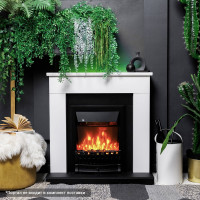 Каминокомплект Royal Flame Bergen std sft (белый/черный) разборный портал и очаг aspen black 64952714