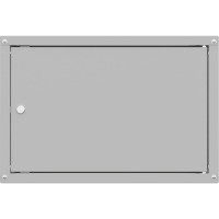 Шкаф настенный телекоммуникационный NTSS LIME 6U 550x450x370мм, 2 профиля 19, дверь сплошная металл, боковые стенки несъемные, разобранный, серый RAL 7035 NTSS-WL6U5545FD