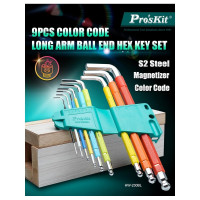 Набор разноцветных шестигранных ключей Pro'sKit HW-230BL 00451867