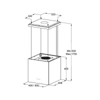 Подвесная островная вытяжка Korting KHA 40828 GN 00000020674