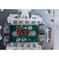 Телевизионная розетка LEZARD RAIN проходная белый 703-0202-129