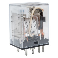 Промежуточное реле DEKraft 2-контактное, с led инд. 5а 220в dc пр-102 23848DEK