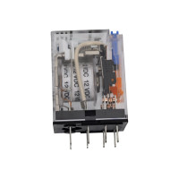 Промежуточное реле DEKraft 2-контактное, с led инд. и test функ. 5а 12в dc пр-102 23837DEK