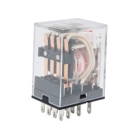 Промежуточное реле DEKraft 4 контакта, с led индикацией, 5а, 12в ac, пр-102 23894DEK