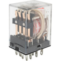 Промежуточное реле с LED DEKraft ПР-102, 4 контакта, 5 А, 230 В, тип АС 23900DEK