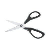 Ножницы Berlingo easycut 350 21 см, серые, эргономичные ручки, мягкие вставки, европодвес DNn_21035_c