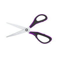 Ножницы Berlingo easycut 350 23 см, сиреневые, эргономичные ручки, мягкие вставки, европодвес DNn_23035_a