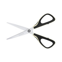 Ножницы Berlingo easycut 300 19 см, белые, мягкие вставки, европодвес DNn_19035_c