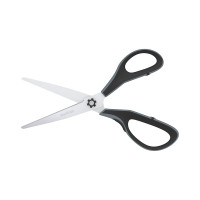 Ножницы Berlingo easycut 350 23 см, серые, эргономичные ручки, мягкие вставки, европодвес DNn_23035_c