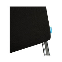 Стул Helmi hl-f01 изо, каркас хром, обивка ткань черная 330632