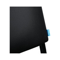 Стул Helmi hl-f01 изо, каркас черный, обивка кожзам черный 330634