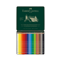 Художественные акварельные карандаши Faber-Castell albrecht dürer, 24 цвета, металлическая коробка 117524