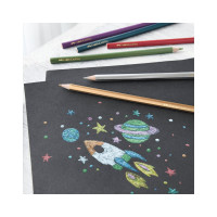 Цветные карандаши Faber-Castell , 10 цветов, металлик, заточенные, картонная упаковка 201583