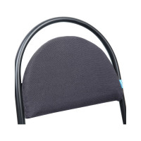 Стул Helmi hl-f02 стандарт, каркас черный, обивка ткань серая 330639