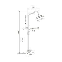 Душевая система Rose R0136