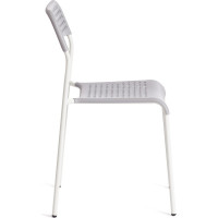 Стул Tetchair adde mod. c-049, 1 шт., металл/пластик, 39x49x78 см, grey (серый), white (белый) 19797