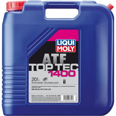 НС-синтетическое трансмиссионное масло для CVT LIQUI MOLY Top Tec ATF 1400 3692