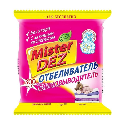 Mister Dez Отбеливатель-пятновыводитель с активным кислородом 300 гр 98
